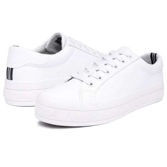 Nautica Shoes - Nautica Aelisa Flatform White Sneakers